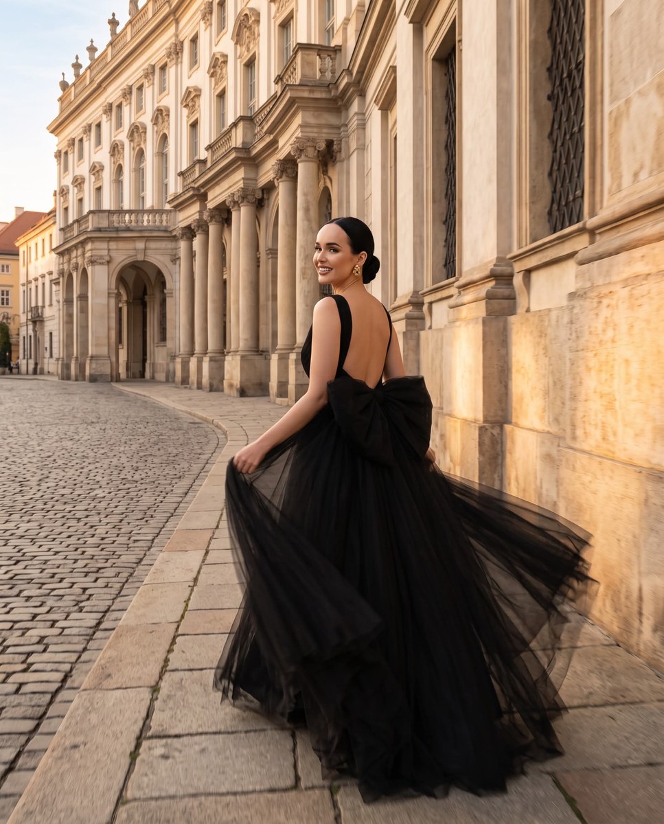 Luxury Couture Editorial on a European Street output 2