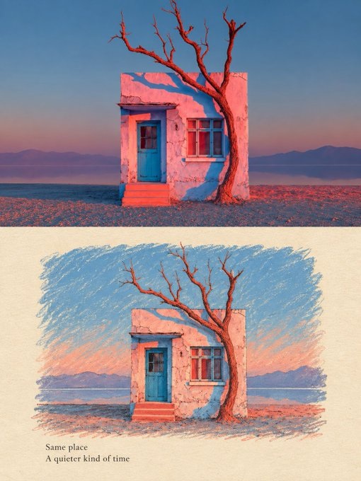 Photo and Minimalist Illustration Keepsake Card output 2