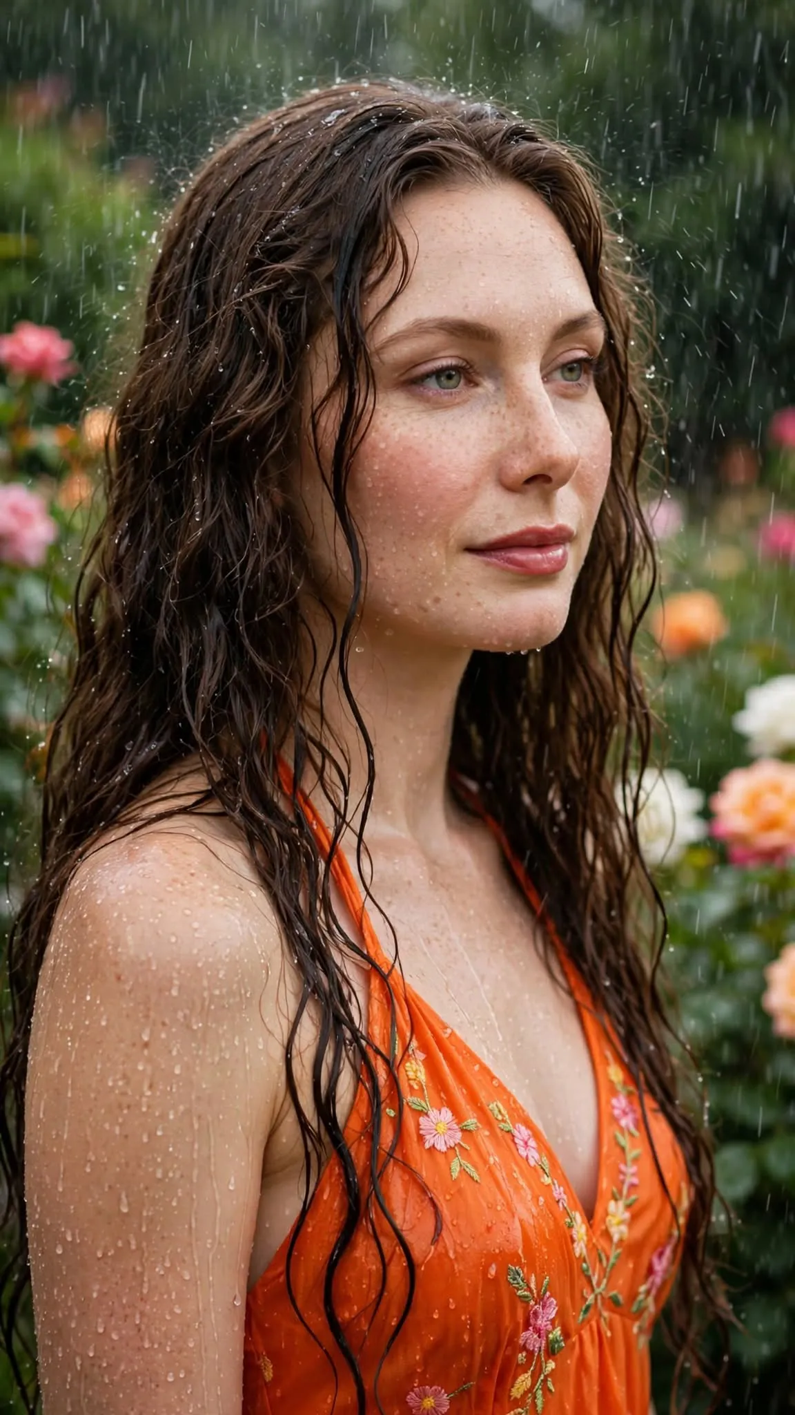 Young Woman in a Summer Rain output 3