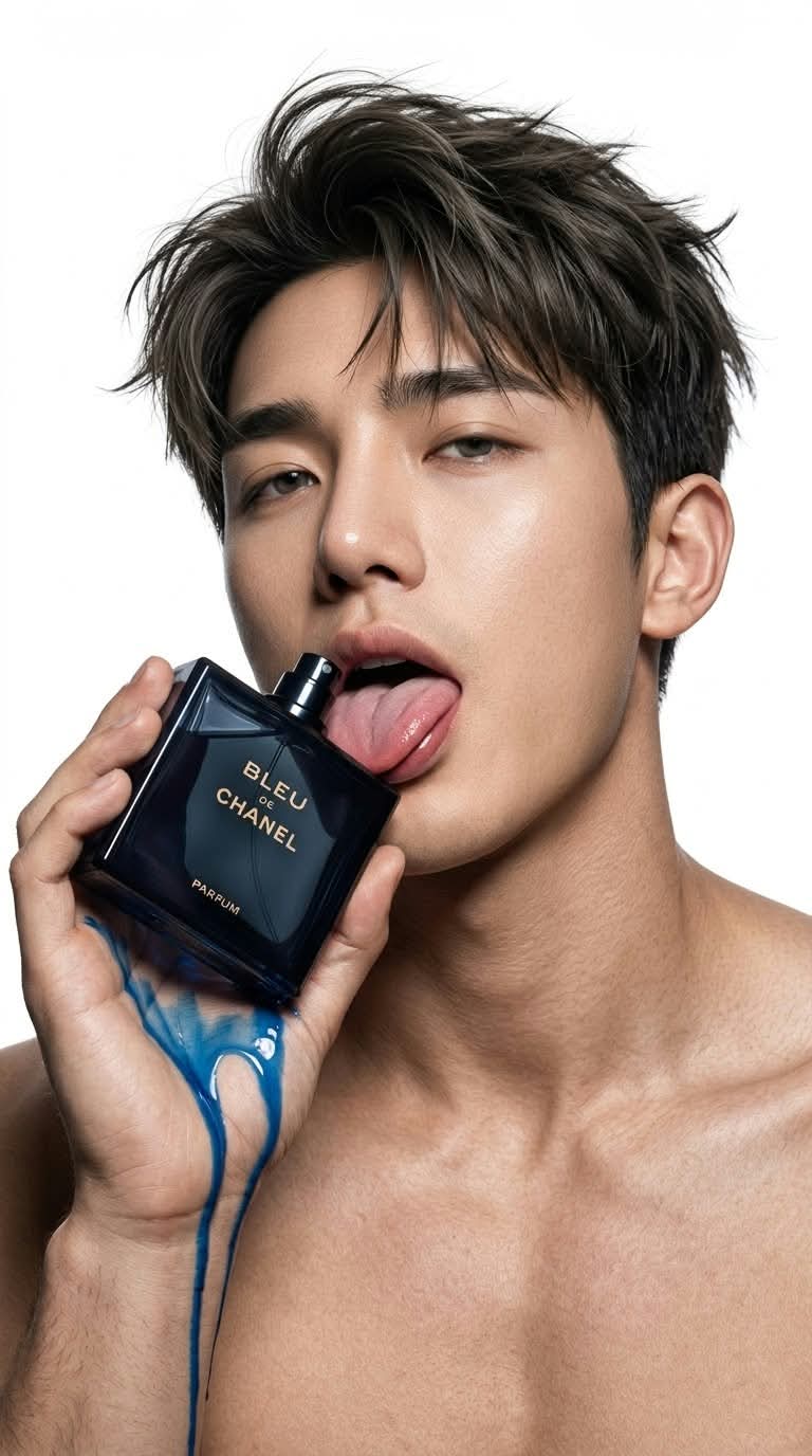 Chanel Bleu Perfume Editorial Portrait