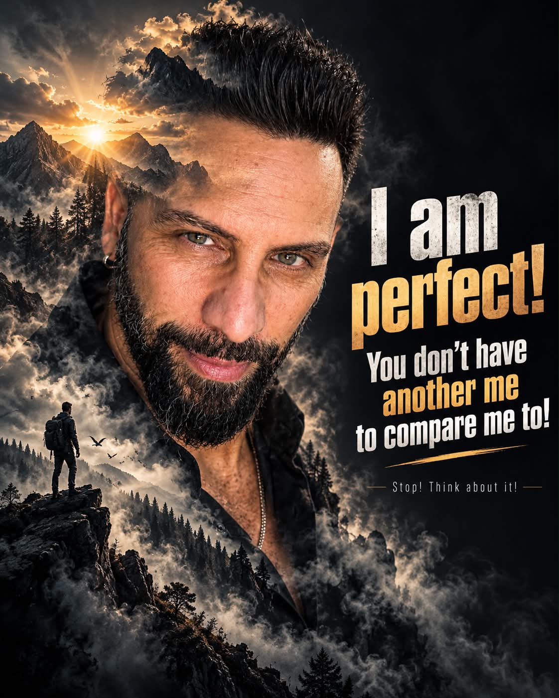Cinematic Double-Exposure Motivational Poster