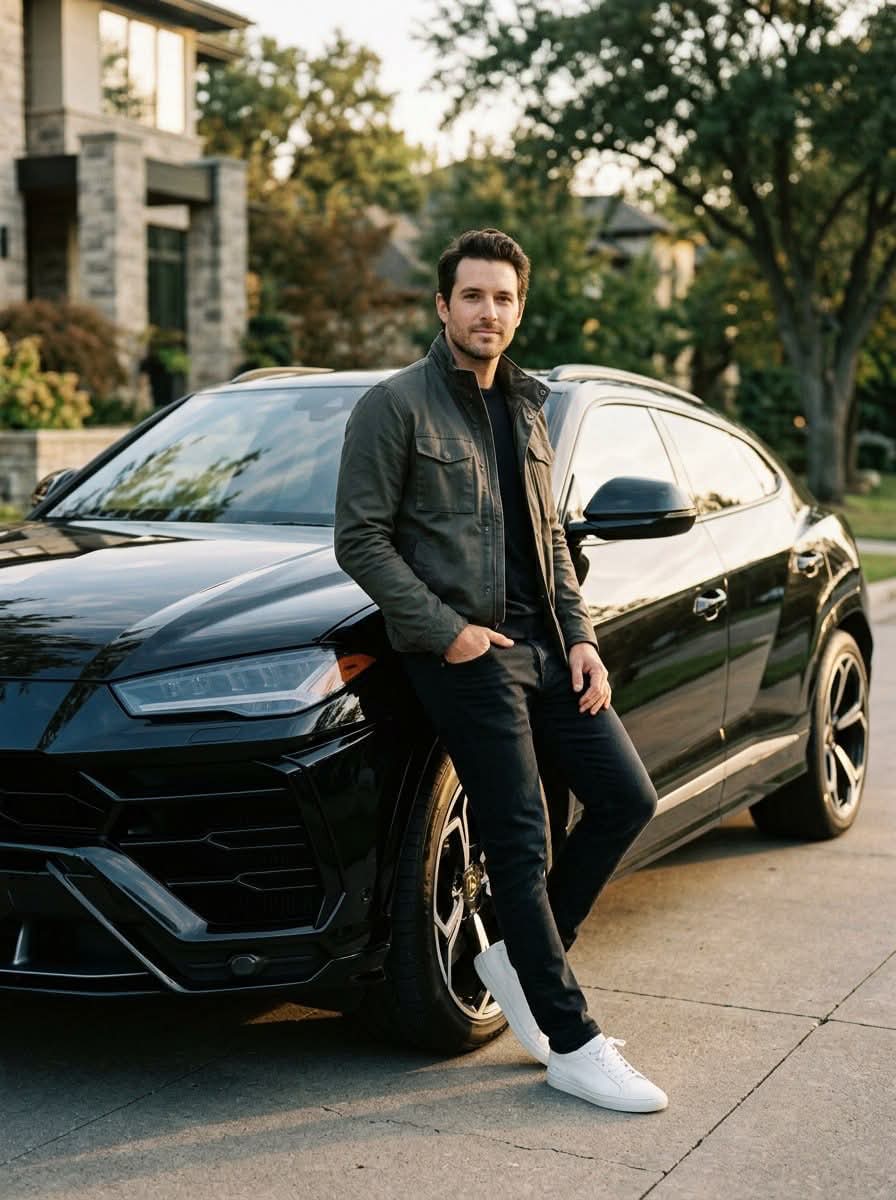 Photorealistic Portrait with a Lamborghini Urus output 1