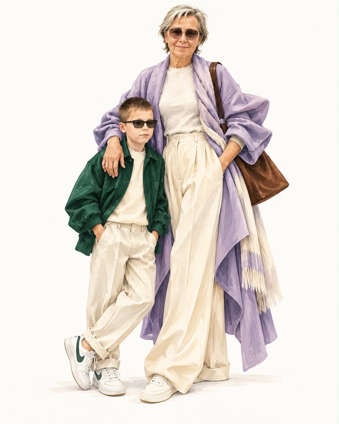 Sculptural Gouache Fashion Editorial output 2