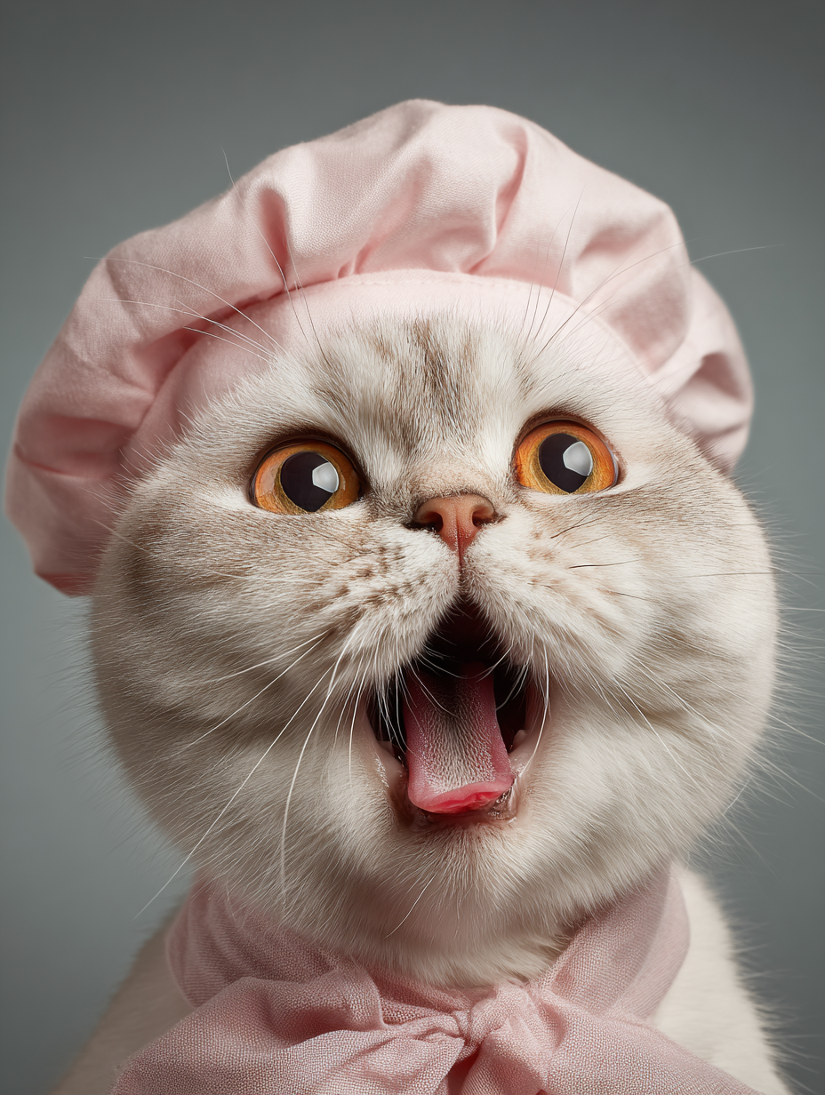 Cute Cat Chef Portrait Image Prompt