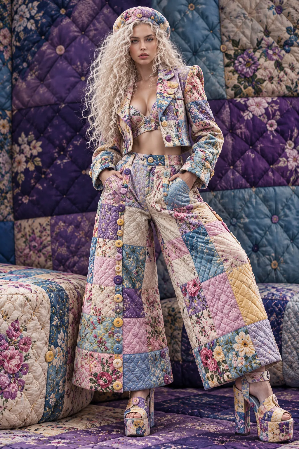 Quilted Couture Fashion Look output 19