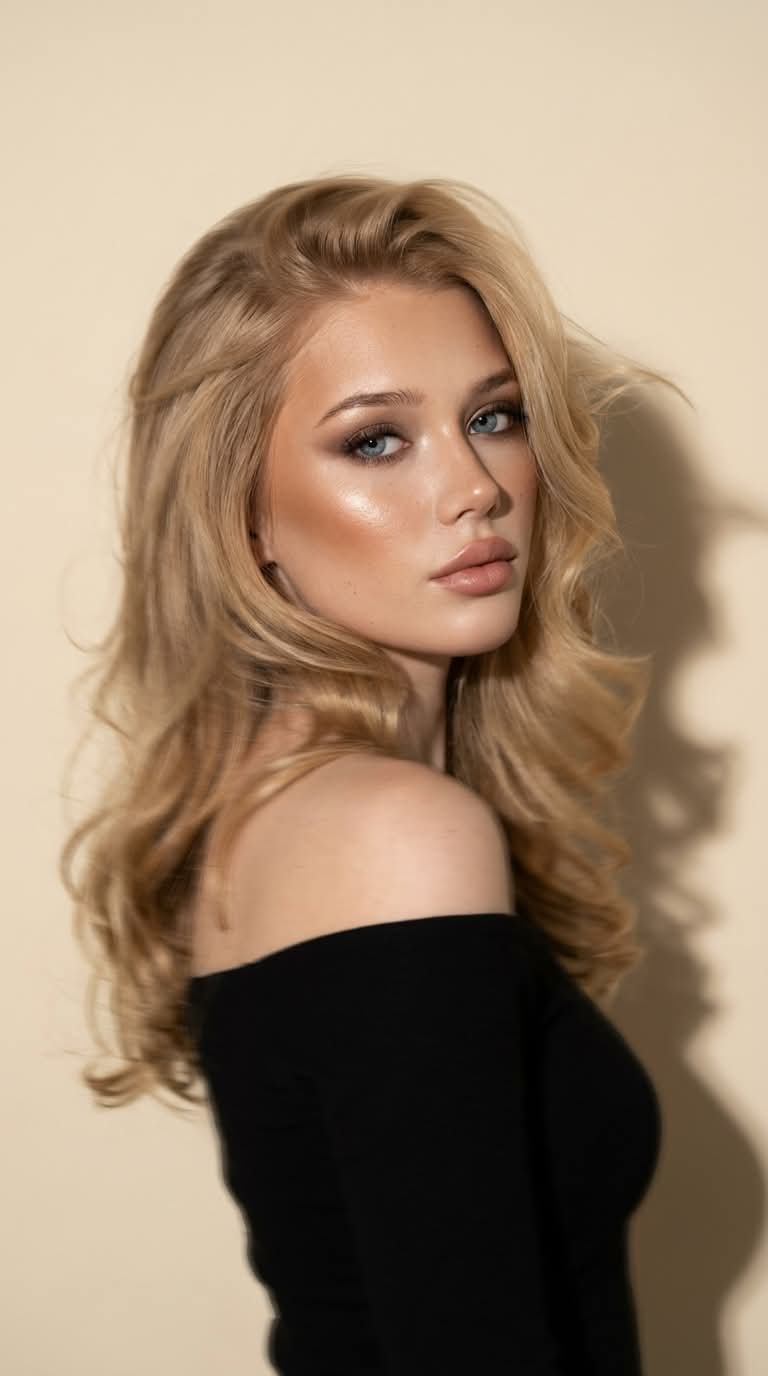 Dreamy Glamour Portrait with Motion Blur output 1