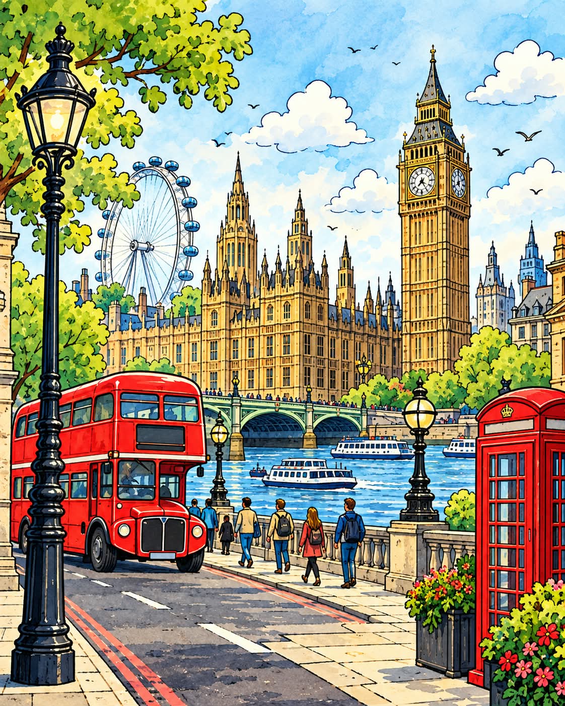 Children’s-Book Travel Illustration output 3