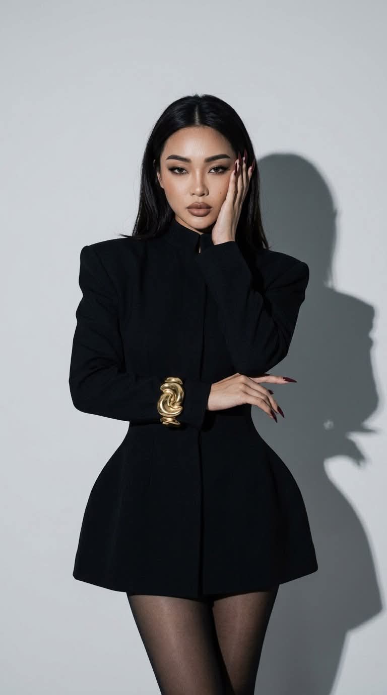 Black Blazer-Dress Fashion Editorial output 1