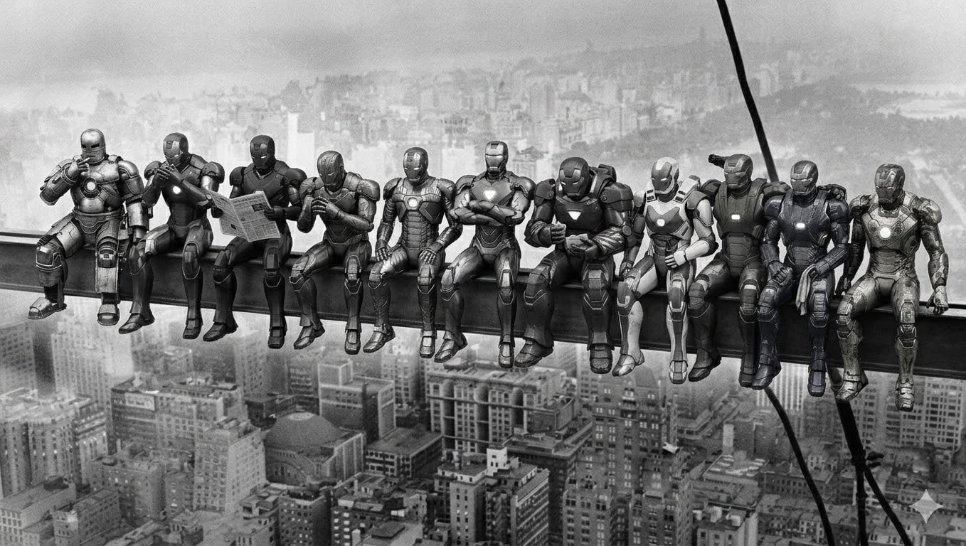 Lunch atop a Skyscraper - Robotic Power Armor Recreation output 1
