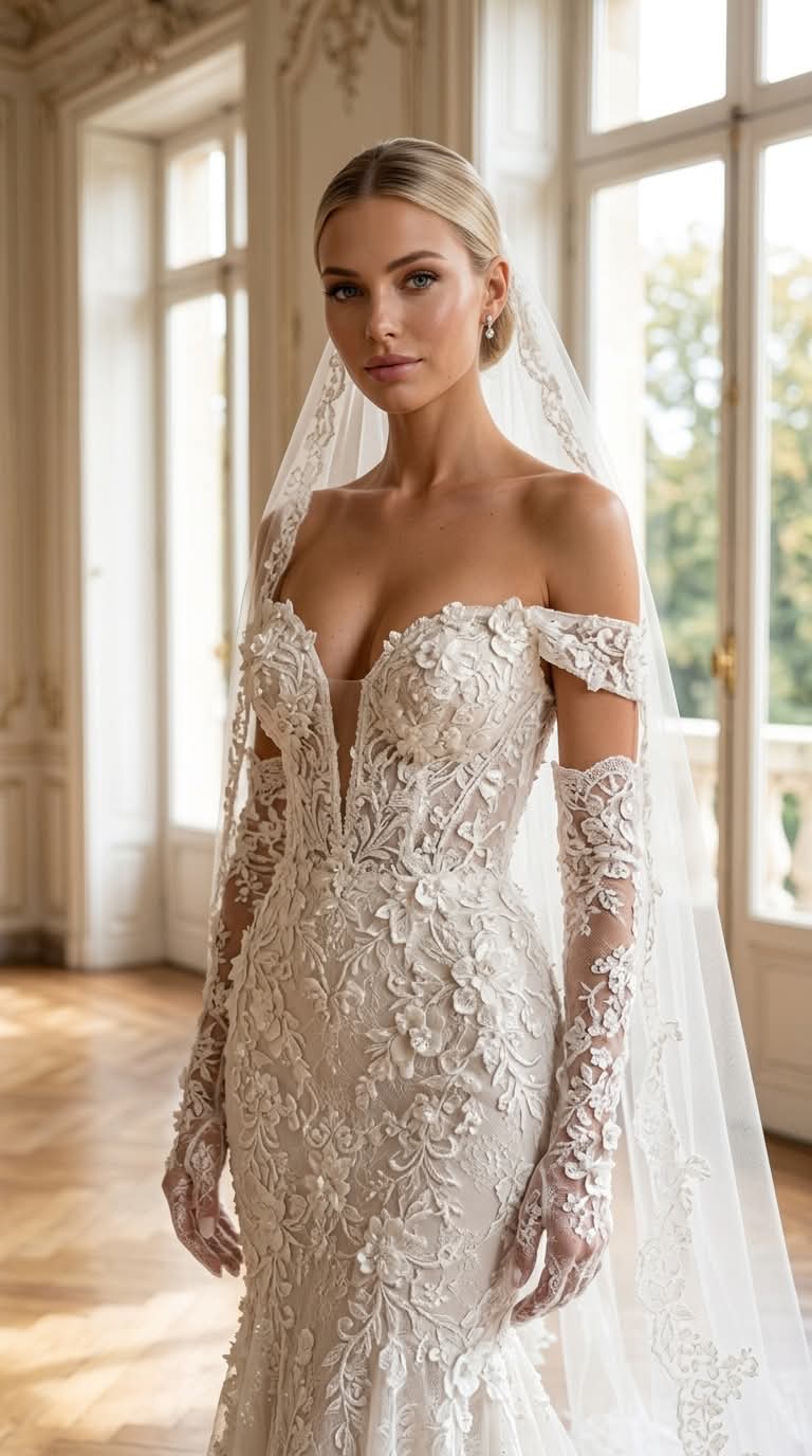 Photorealistic Bridal Fashion Portrait output 1