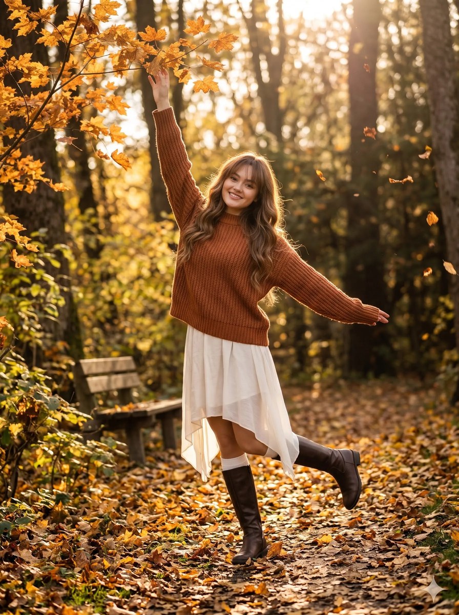 Golden-Hour Autumn Forest Portrait output 6