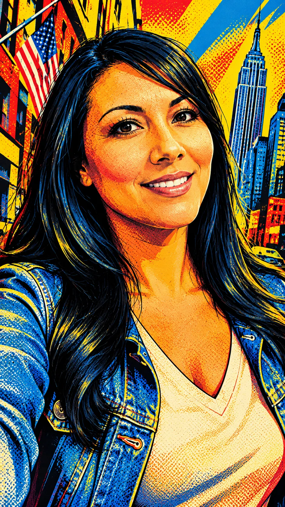 Electric Vision Pop-Art Halftone Reinterpretation output 2