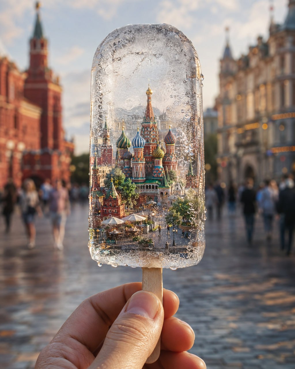 The city inside an ice cream in GPT Image output 3