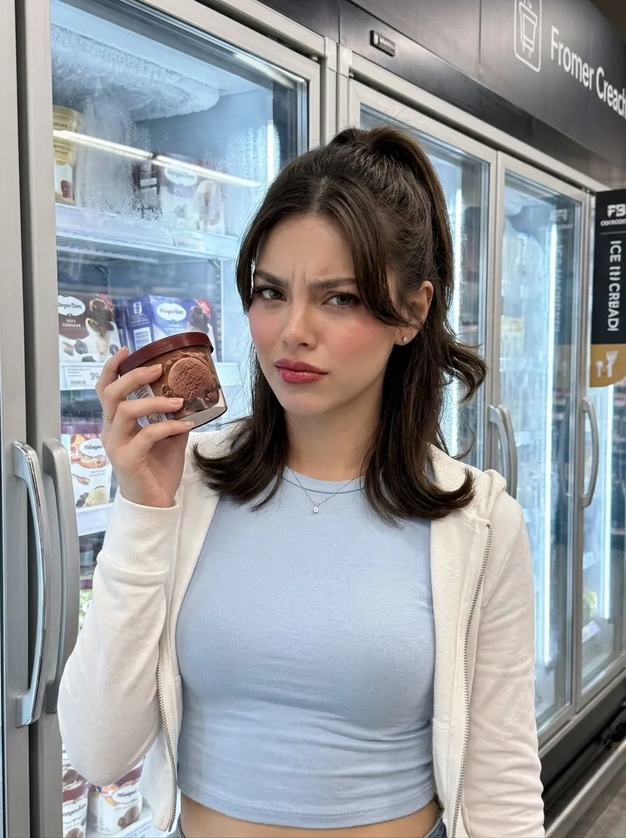 Grocery Store Ice Cream Portrait output 1