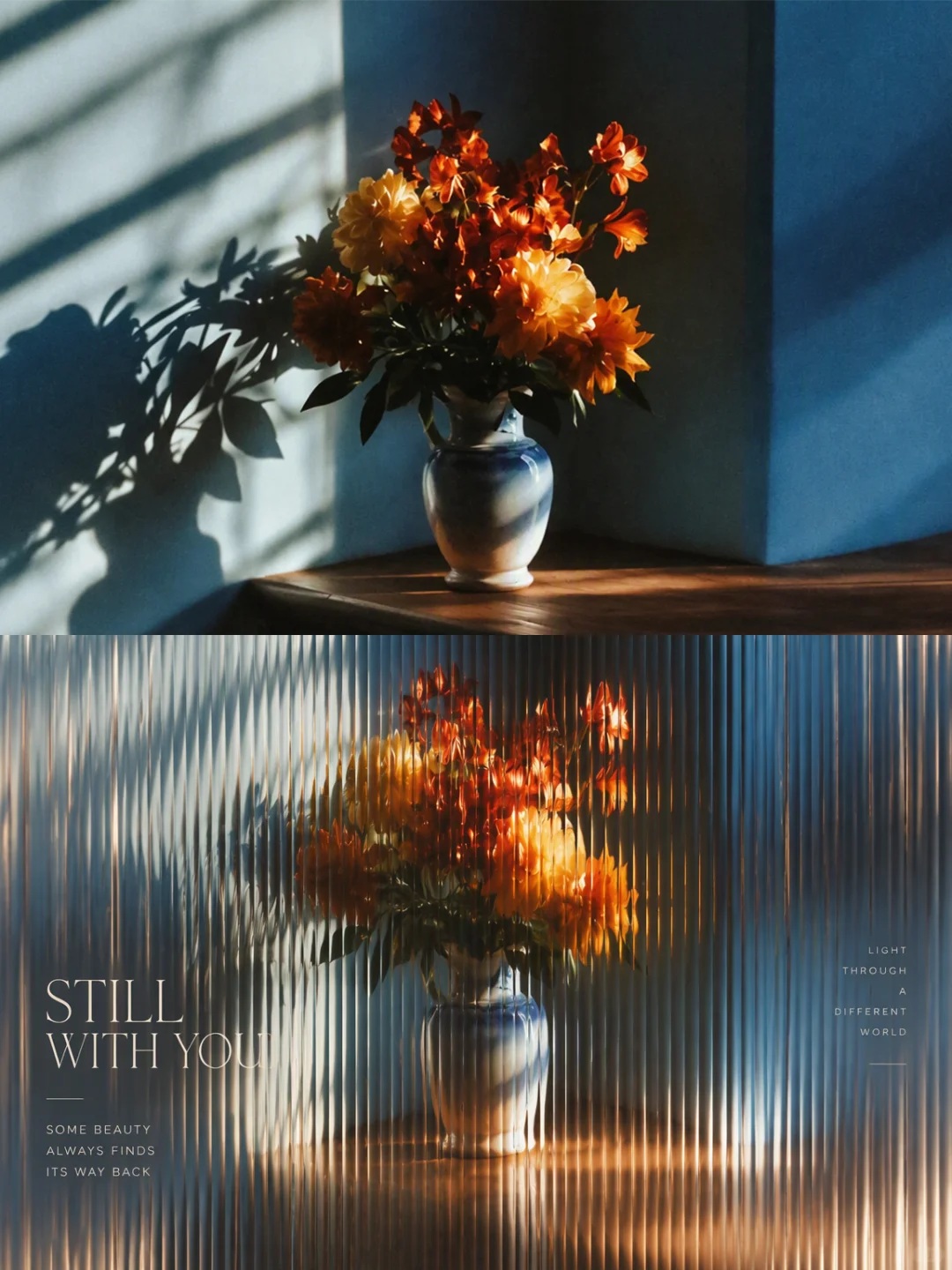 Reeded Glass Art Photo Poster output 3