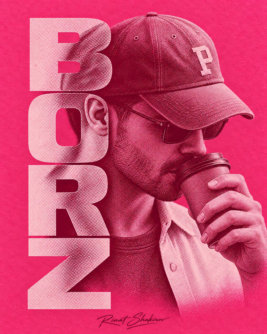 A stylish portrait with text output 4