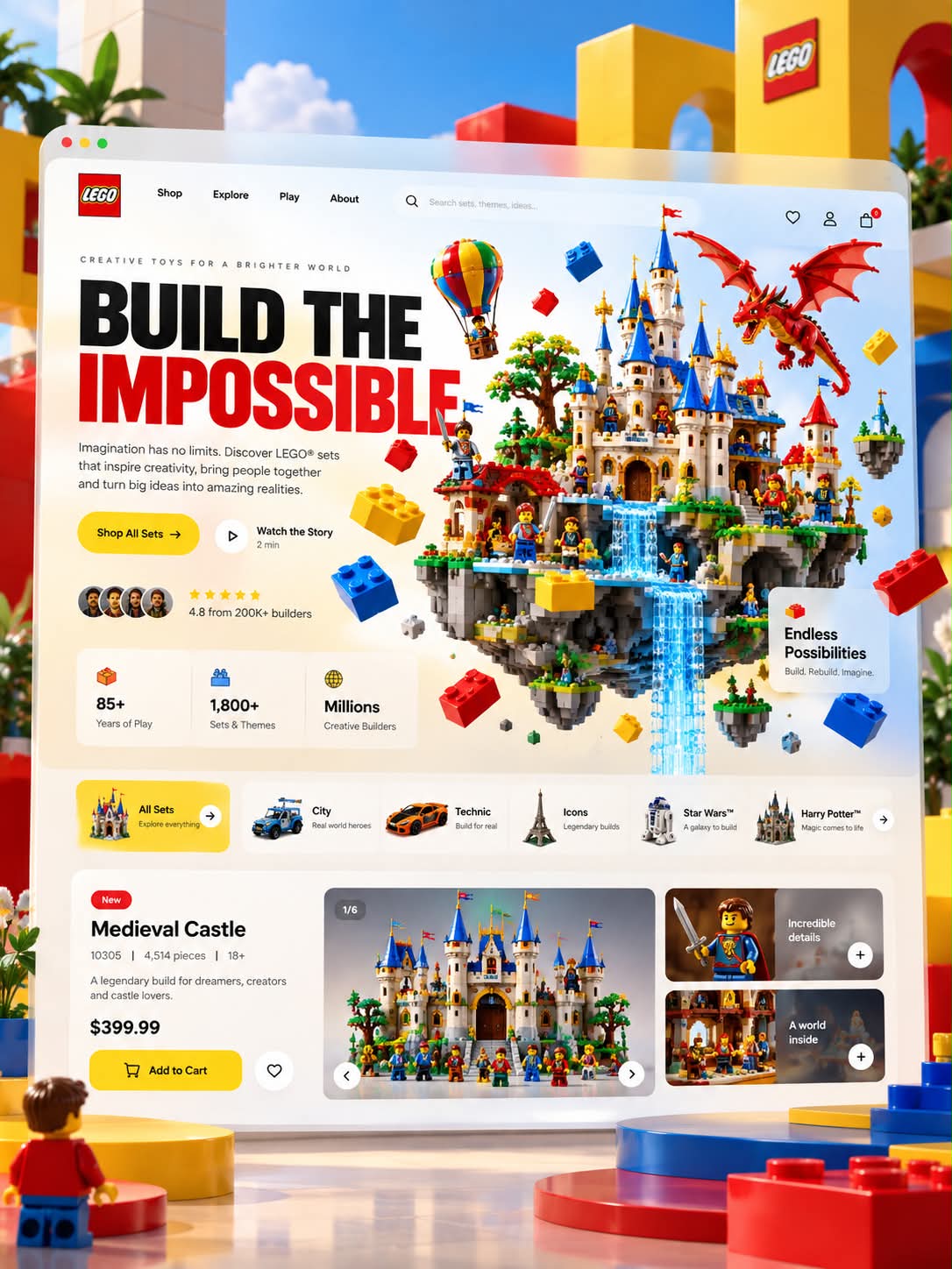 Six-Brand Premium Landing Page Concepts output 2