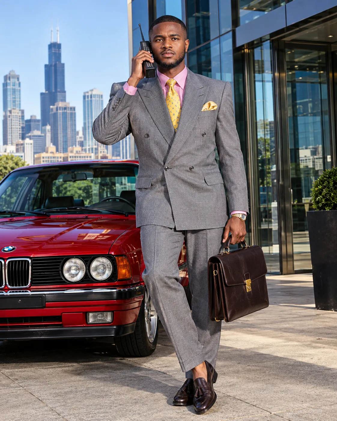 Young Professional Power-Suit Fashion Portrait