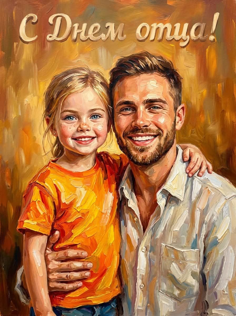 Father’s Day Oil-Painting Portrait