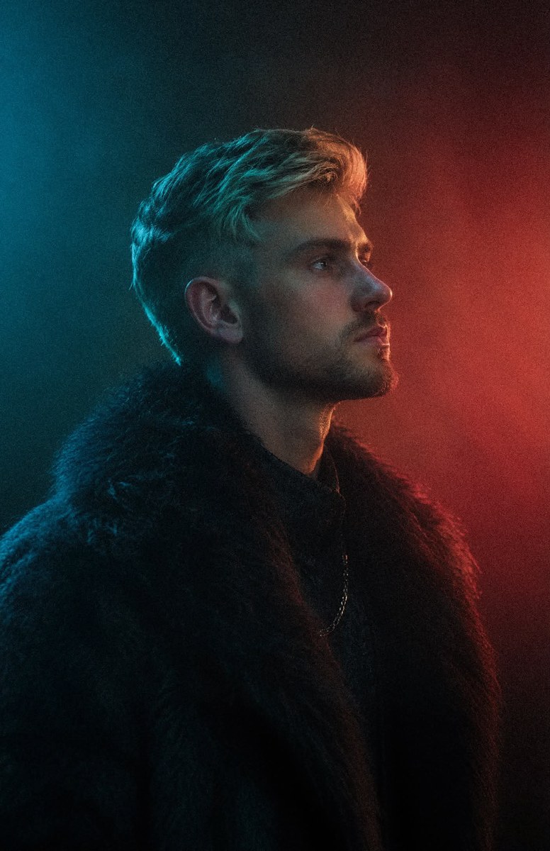 Cinematic Dual-Color Luxury Fashion Portrait output 2