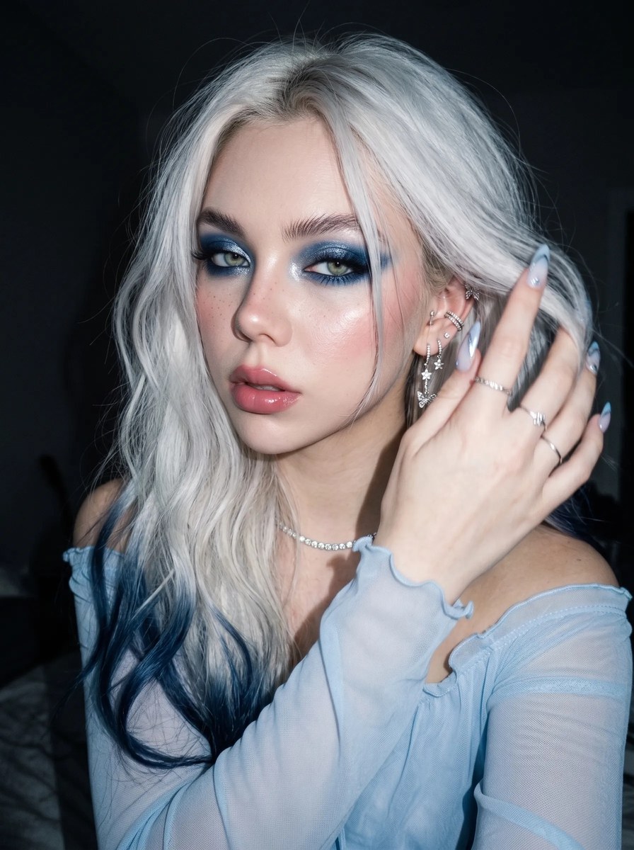 Icy Blue Flash-Fashion Portrait output 8