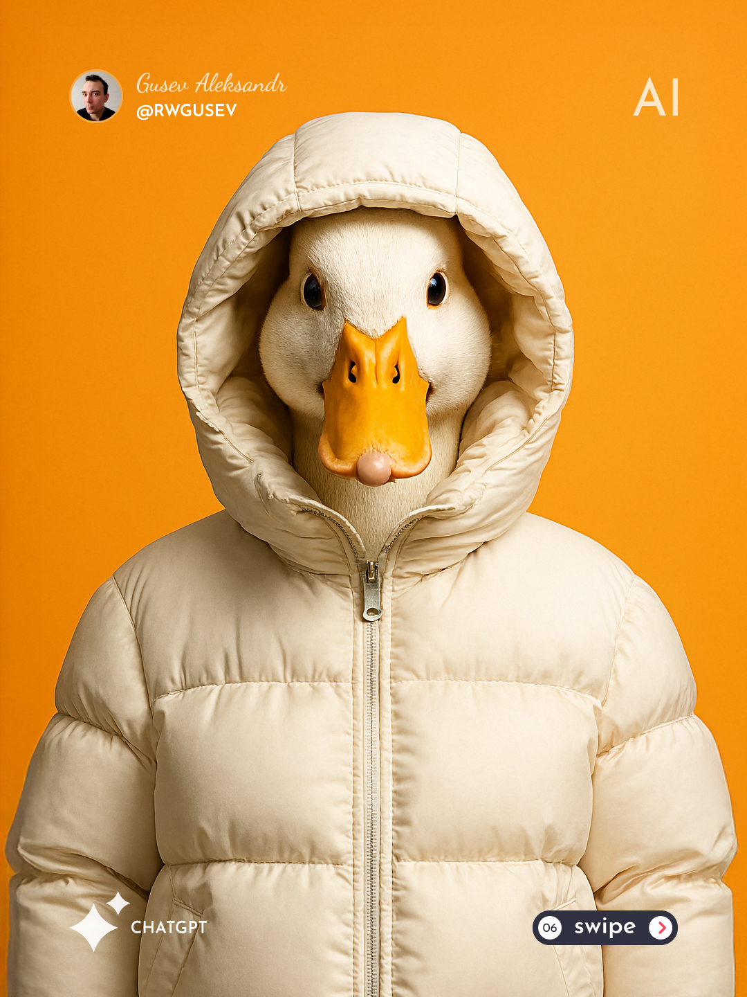 Photorealistic High-Fashion Animal Portrait output 5