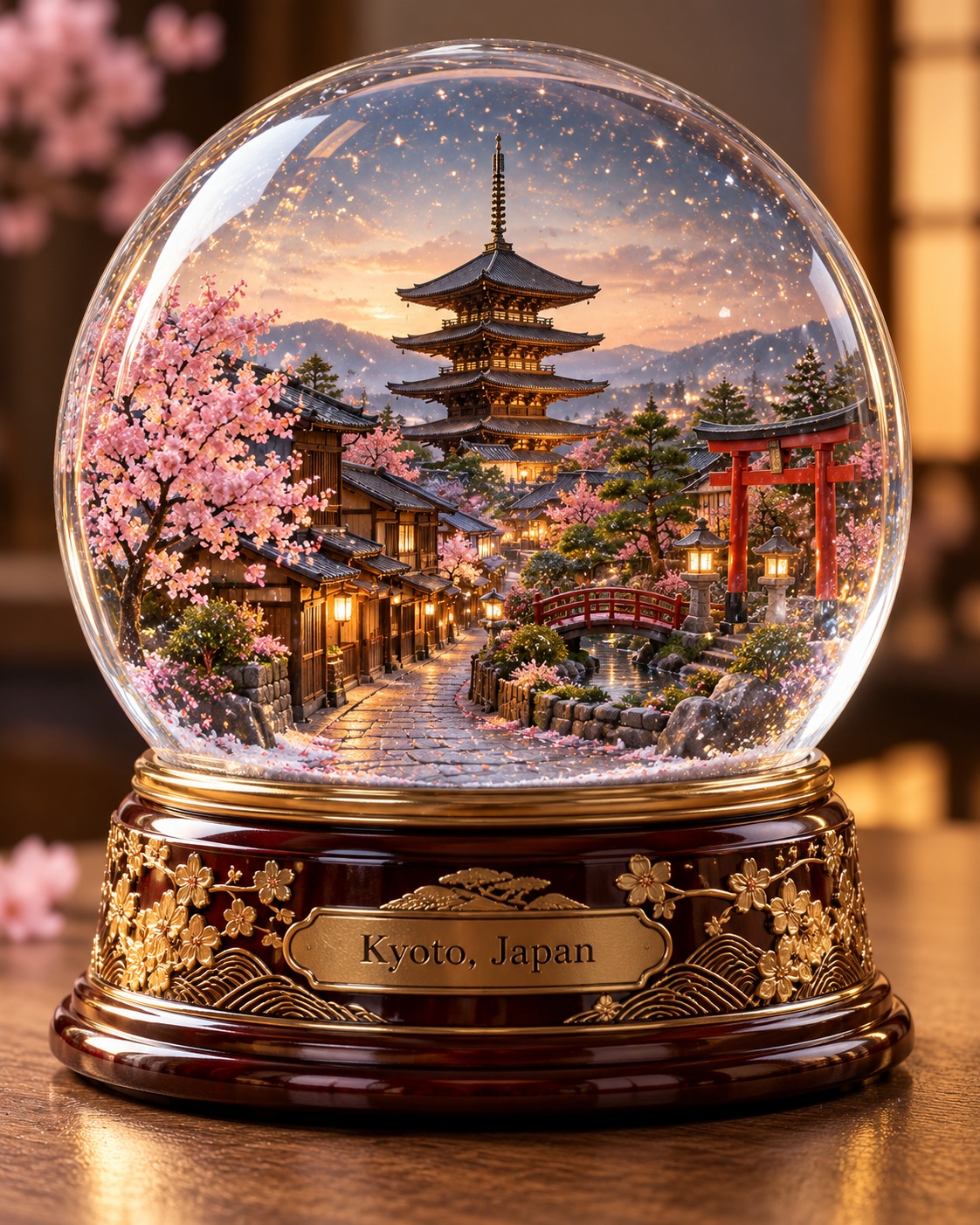 Premium City Snow Globe Souvenir output 3