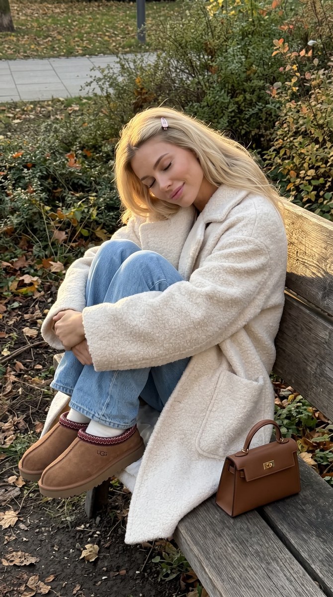 Young Woman in an Autumn Park