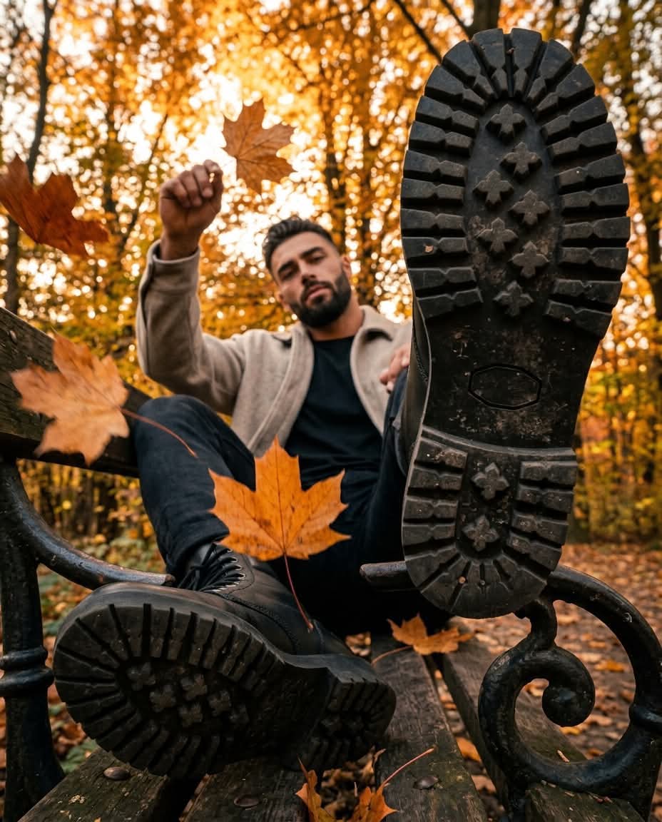 Cinematic Autumn Portrait from a Low Angle output 3