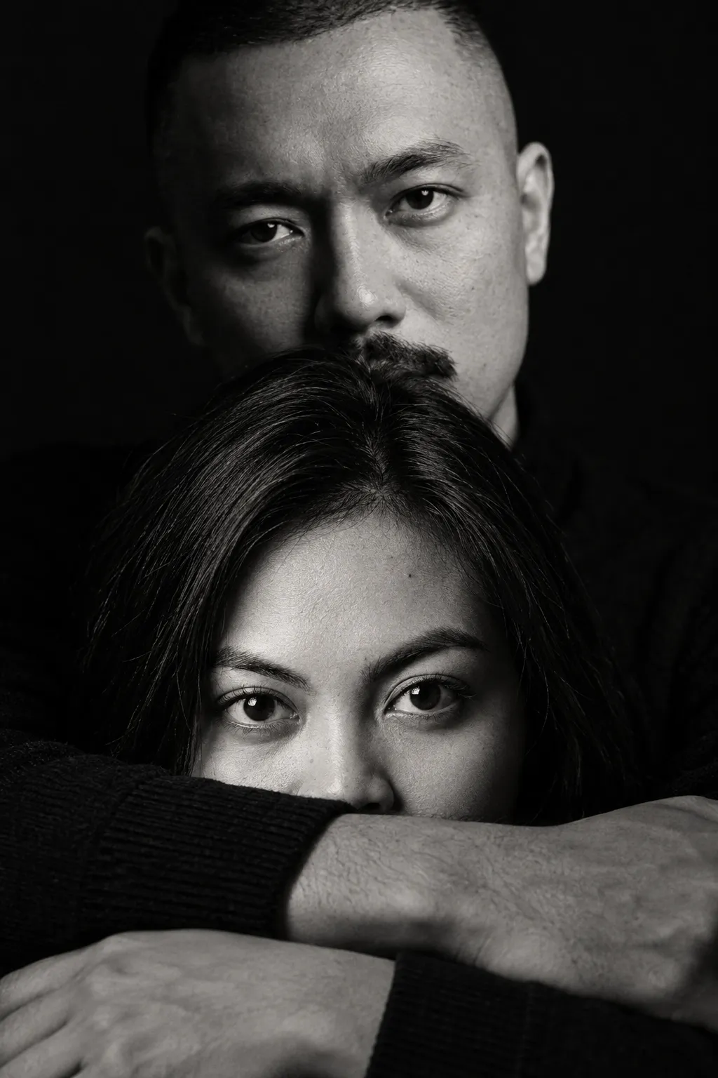 Death Black: Monochrome Fine-Art Couple Portrait output 2