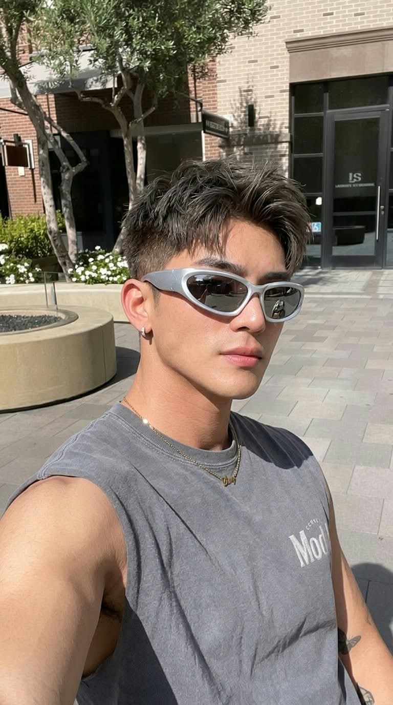 Sunny Outdoor Selfie of a Young Korean Man output 2