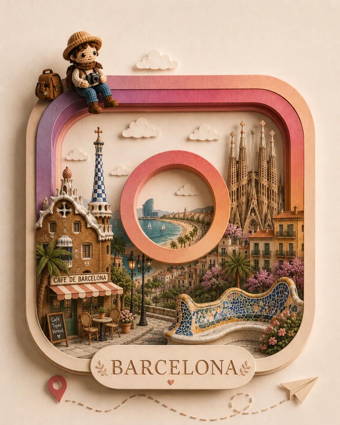 Instagram-Inspired Miniature City Diorama