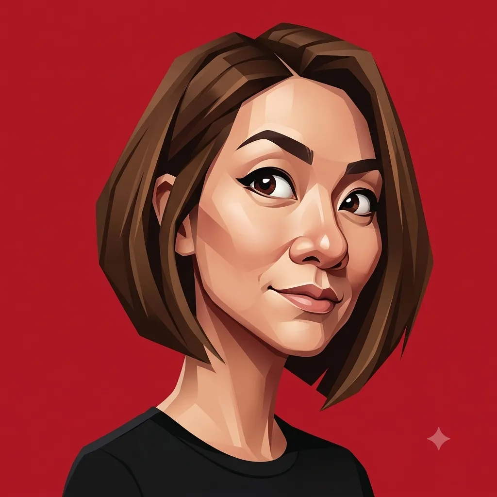 Geometric 3D Caricature Portrait from a Reference