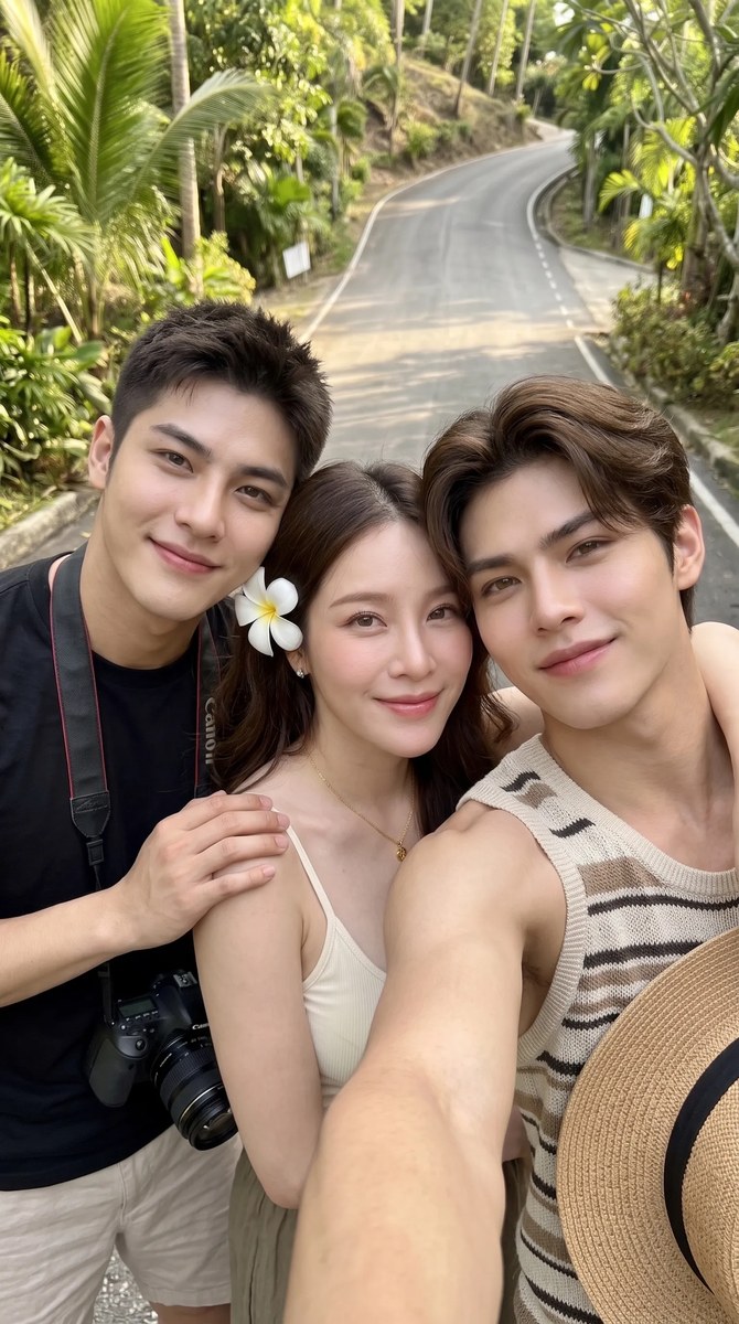 Tropical Vacation Group Selfie output 6