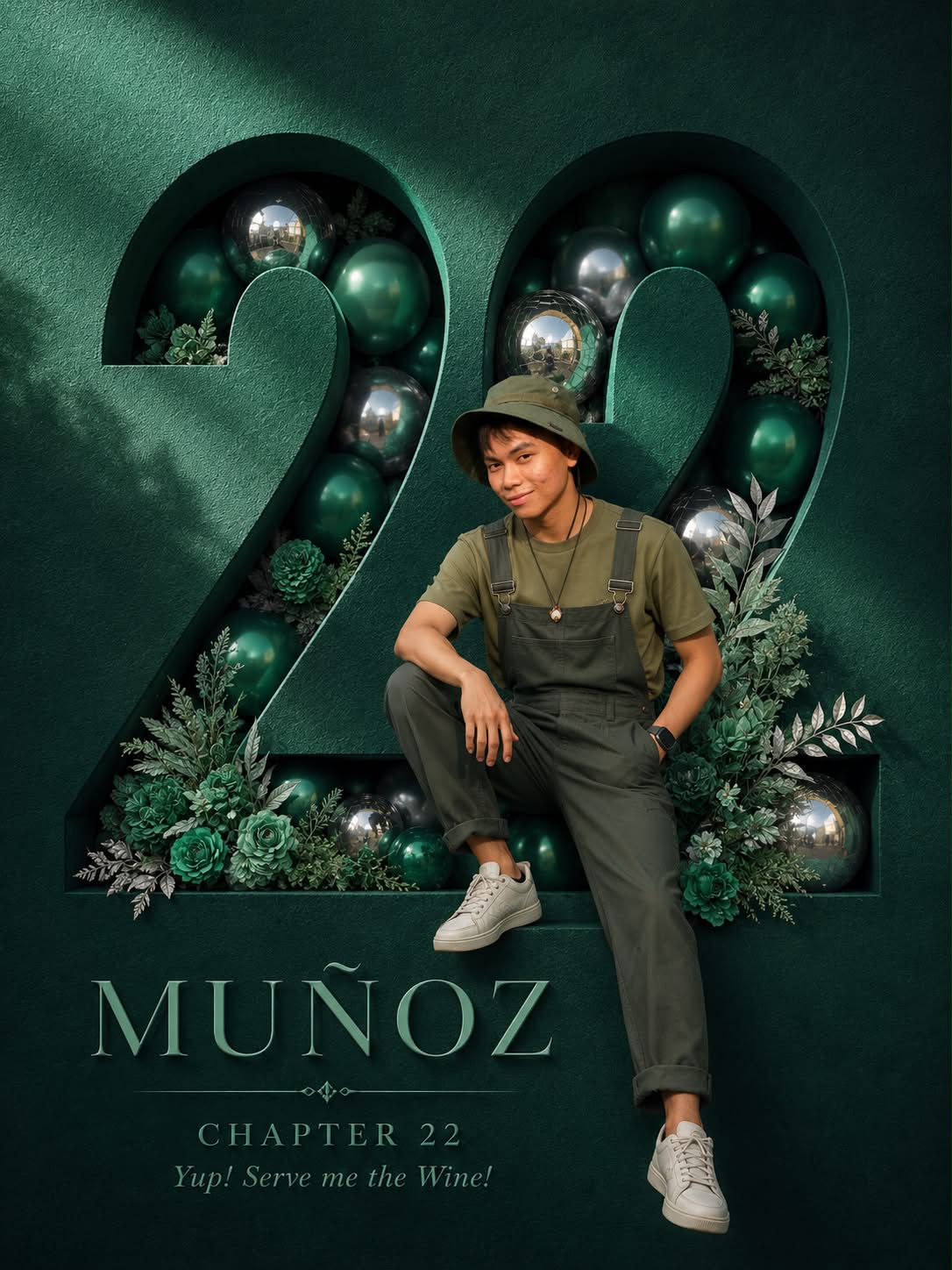 Luxury Sculptural 22nd Birthday Poster output 3