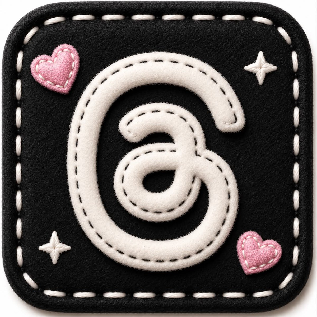 Cute Embroidered Square App Icon output 8