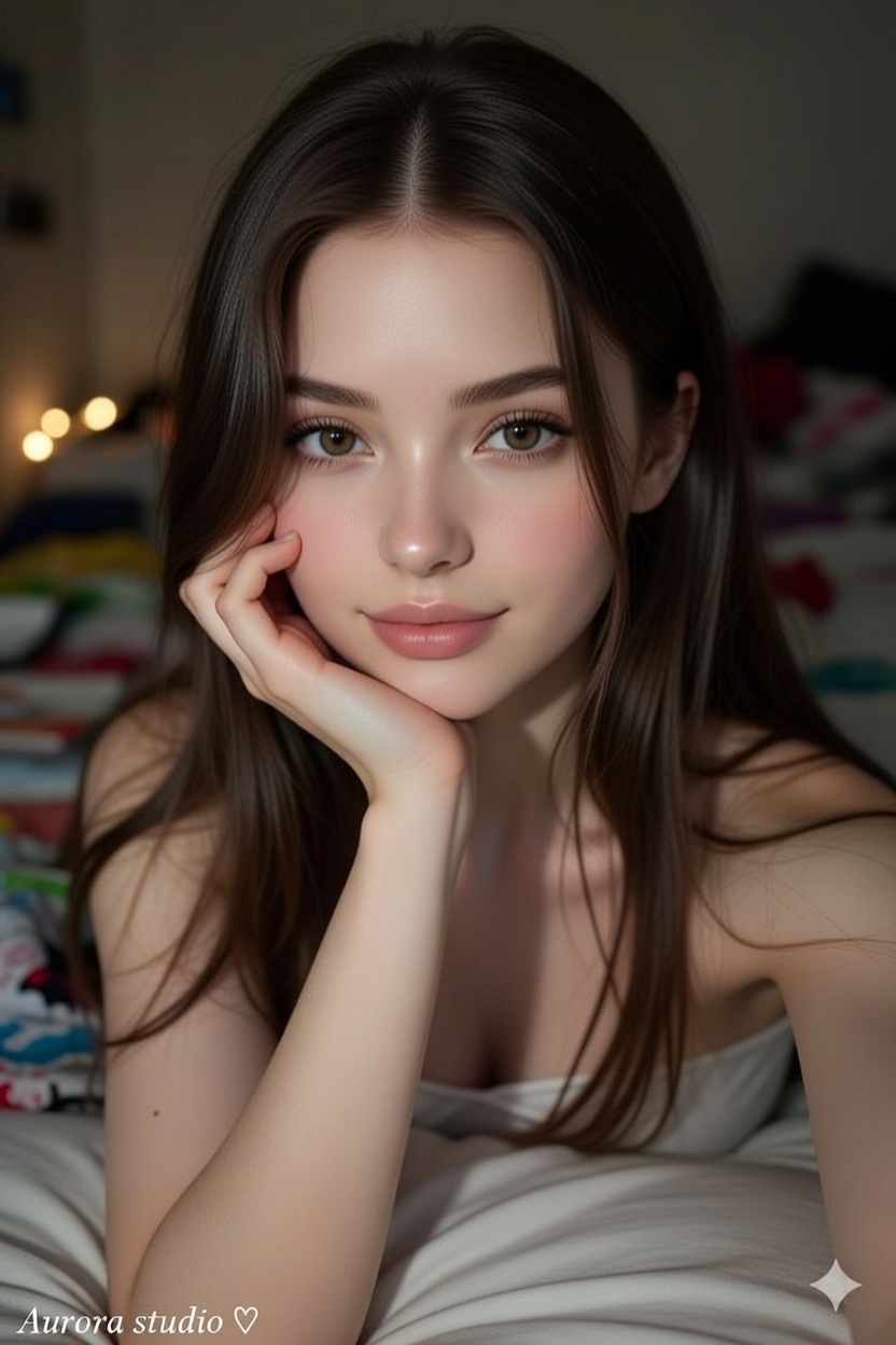Casual Bedroom Selfie Portrait Using a Reference Face output 1