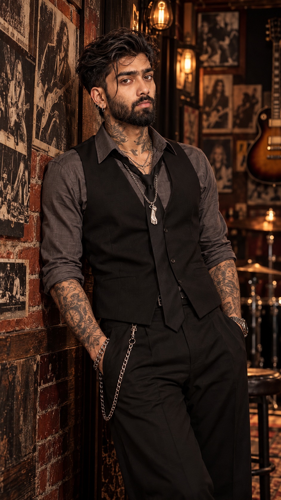 Brooding Rock Bar Portrait