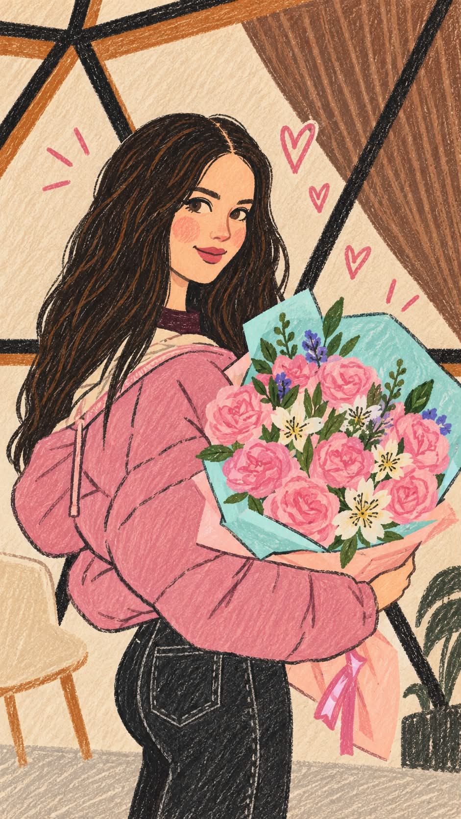 Naïve Colored-Pencil Photo Illustration