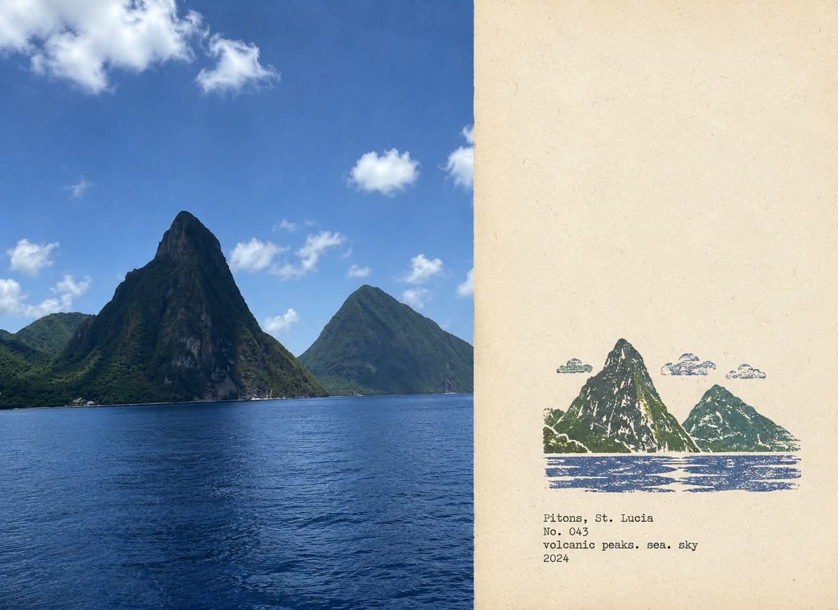 Rubber Stamp Travel Field Notes Poster output 2