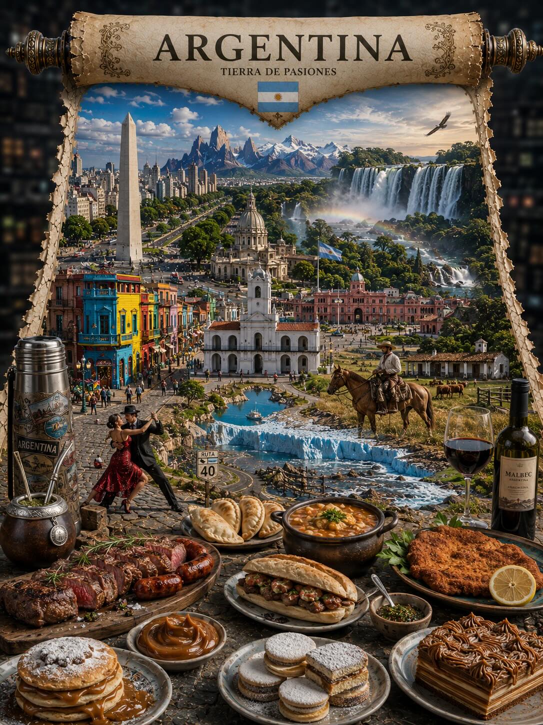 3D Miniature Country Travel Postcard output 7