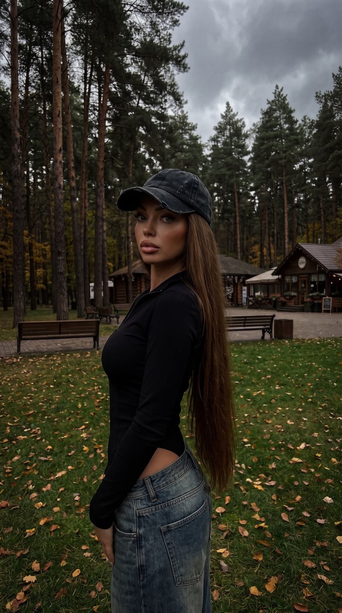 Dark Autumn Lifestyle Fashion Portrait