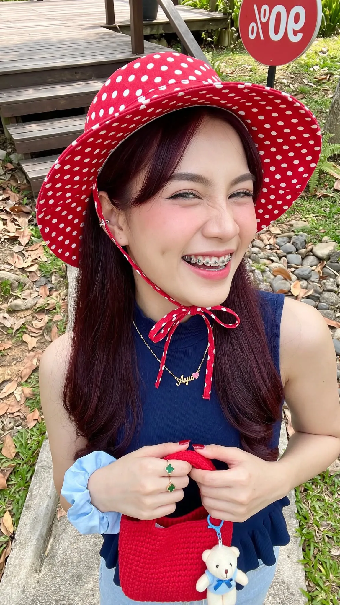 Polka-Dot Pop Outdoor Selfie output 5