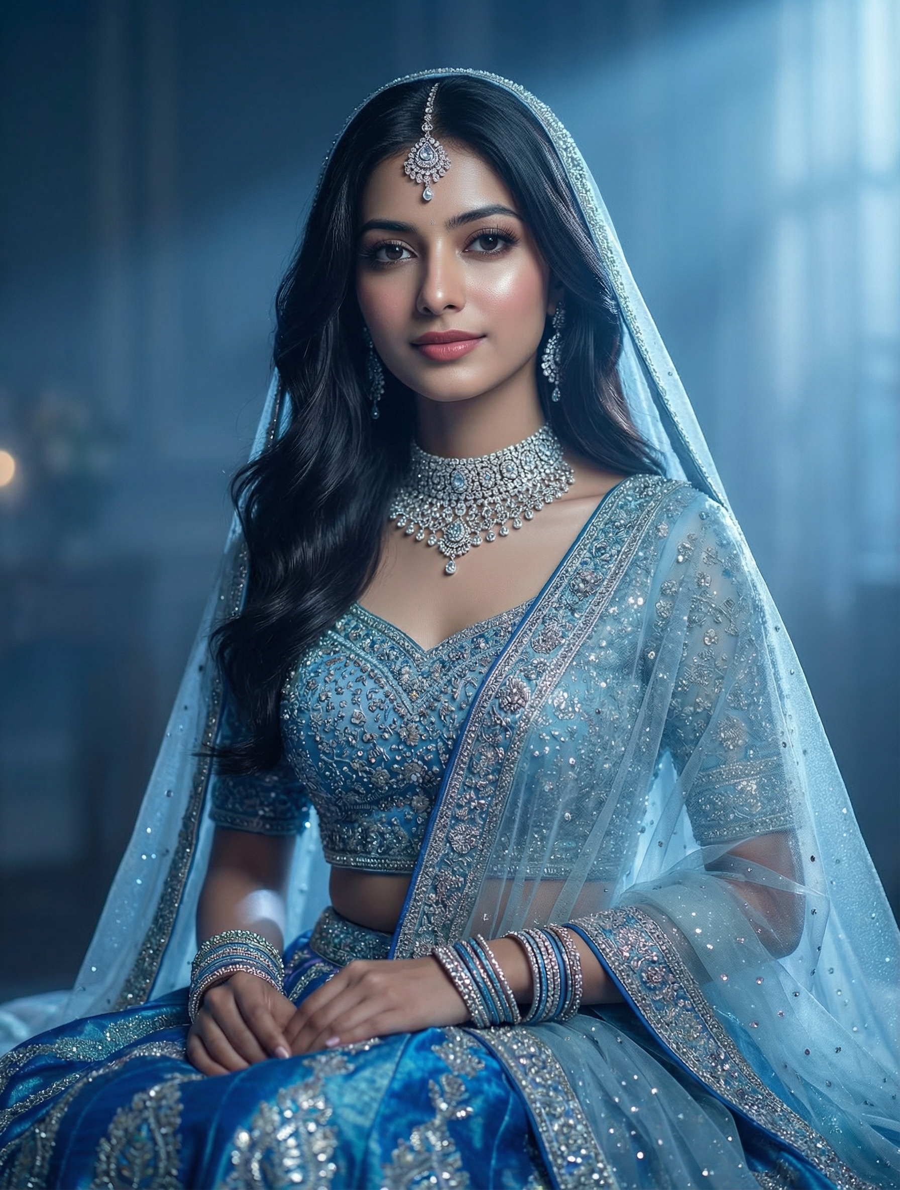 Transform an Uploaded Photo into a 90s Bollywood Goddess Portrait