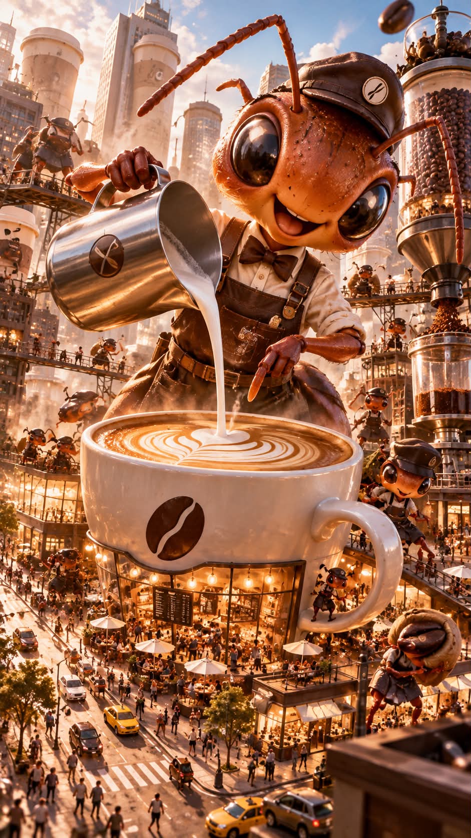Ant-Espresso: Microscopic Coffee Empire