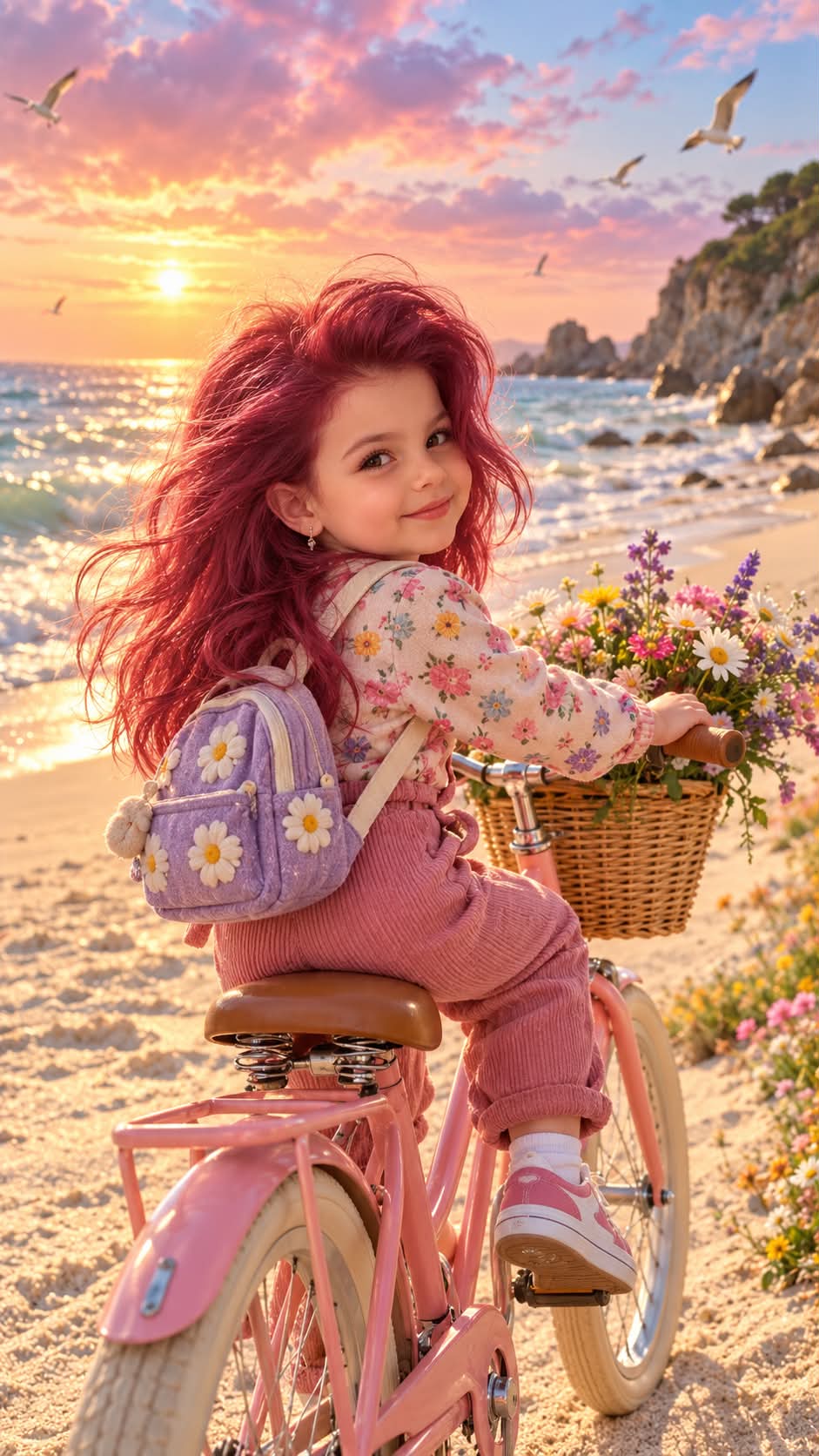 Colorful Bicycle Dream on the Beach output 2