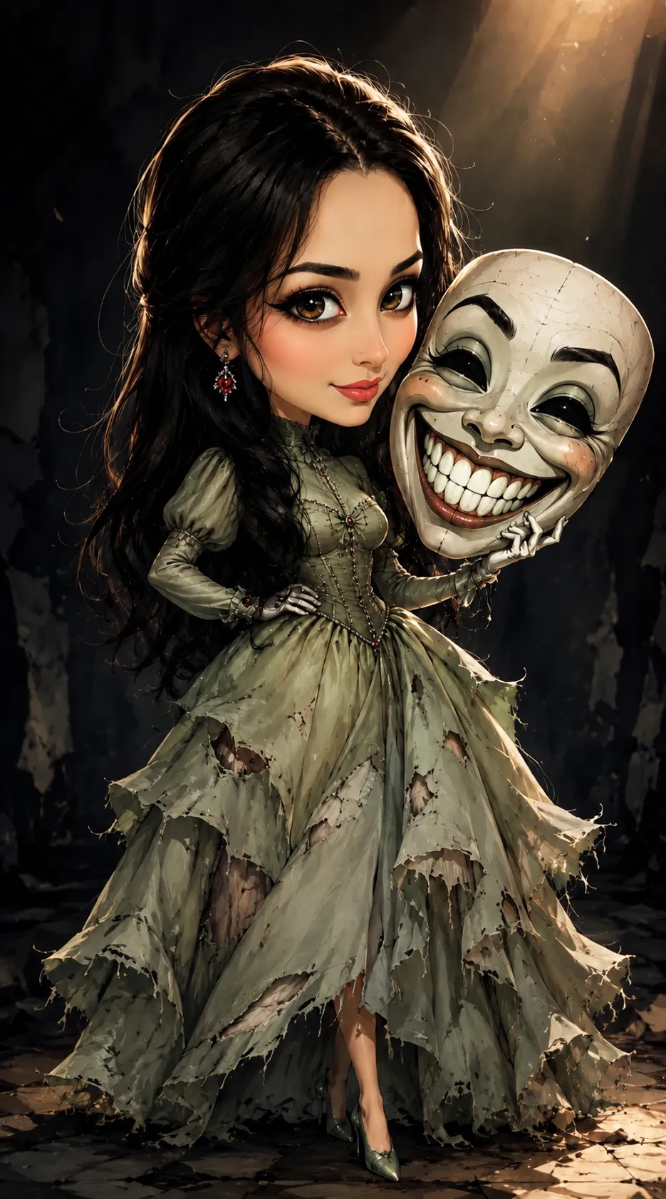 Eerie Cinderella Caricature