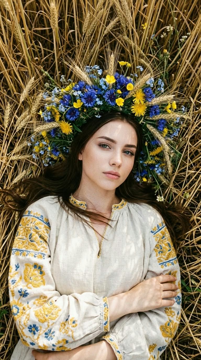 Ukrainian Woman in a Wheat Field — Documentary Portrait output 2