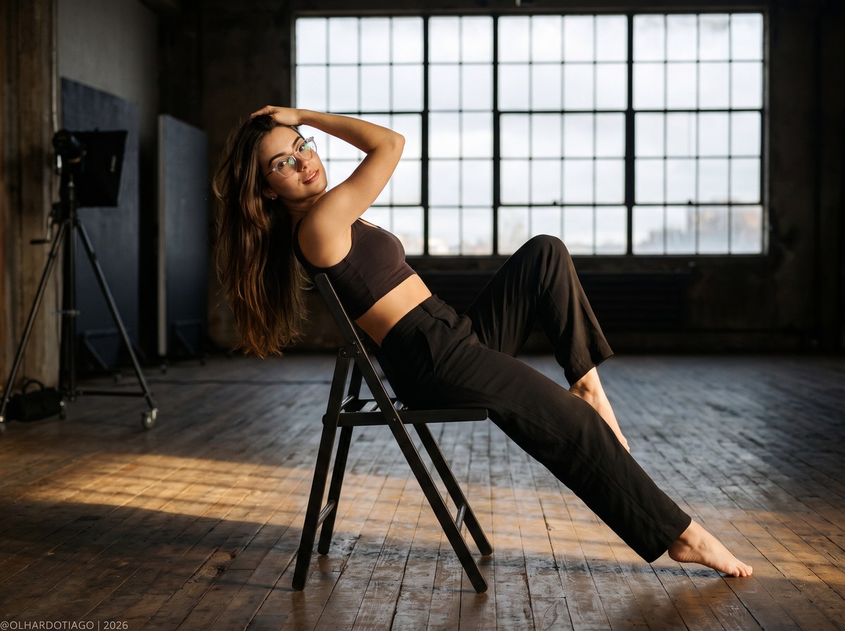 Dramatic Industrial Studio Portrait output 3