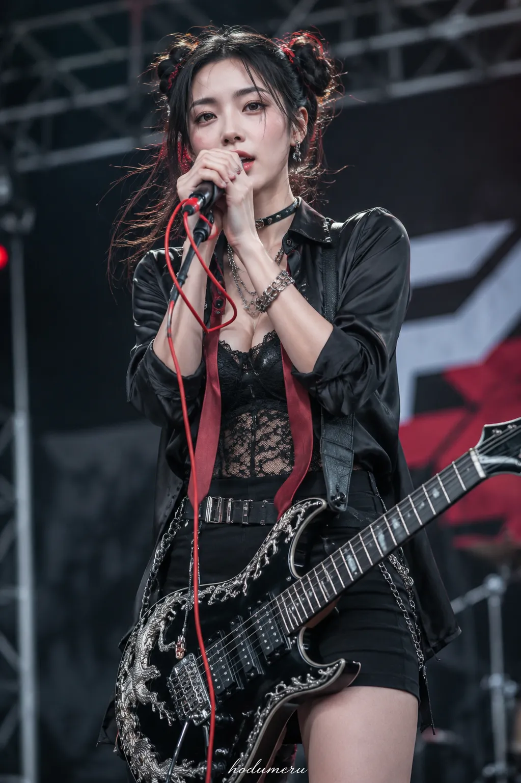 Rock Star Performing on Stage output 3